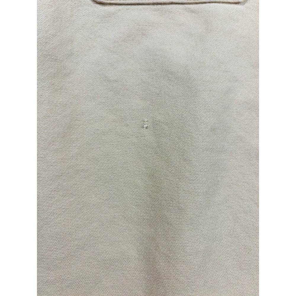 VTG LL Bean Chamois Cloth Shirt Men's 17 Tall Peach Heavy Flannel Made in USA - Picture 6 of 6